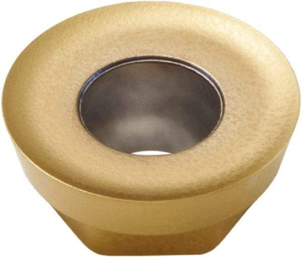 Seco - RDGT10T3M0 E04 Grade F40M Carbide Milling Insert - TiAlN/TiN Finish, 0.156" Thick, 0.394" Inscribed Circle - USA Tool & Supply