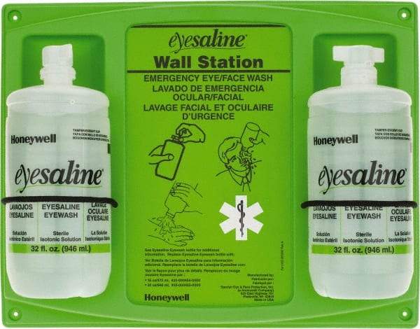 Honeywell - 32 oz, Disposable Double Station - Approved by ANSI Z358.1-2009 - USA Tool & Supply