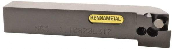 Kennametal - 1.108...93DEG, Right Hand Cut, 20mm Shank Height x 20mm Shank Width, Positive Rake Indexable Turning Toolholder - 125mm OAL, D2FIX15..LHP/FN/MS Insert Compatibility, Series Fix-Perfect - USA Tool & Supply