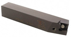 Kennametal - 1.171...75DEG, Left Hand Cut, 63/64" Shank Height x 25mm Shank Width, Positive Rake Indexable Turning Toolholder - 150mm OAL, D2FIX11..L.. Insert Compatibility, Series Fix-Perfect - USA Tool & Supply