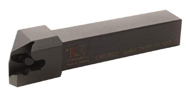 Kennametal - 1.380...92DEG, Right Hand Cut, 2° Lead Angle, 20mm Shank Height x 20mm Shank Width, Positive Rake Indexable Turning Toolholder - 125mm OAL, D4FIX..R.. Insert Compatibility, Series Fix-Perfect - USA Tool & Supply
