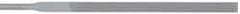 Grobet - 6-1/4" Needle Precision Swiss Pattern Equalling File - Round Handle - USA Tool & Supply