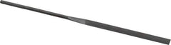 Grobet - 6-1/4" Needle Precision Swiss Pattern Slitting File - Round Handle - USA Tool & Supply