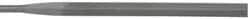 Grobet - 6-1/4" Needle Precision Swiss Pattern Slitting File - Round Handle - USA Tool & Supply