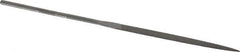 Grobet - 6-1/4" Needle Precision Swiss Pattern Warding File - Round Handle - USA Tool & Supply