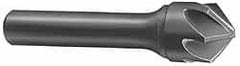 Made in USA - 2" Head Diam, 1" Shank Diam, 6 Flute 60° Solid Carbide Countersink - USA Tool & Supply