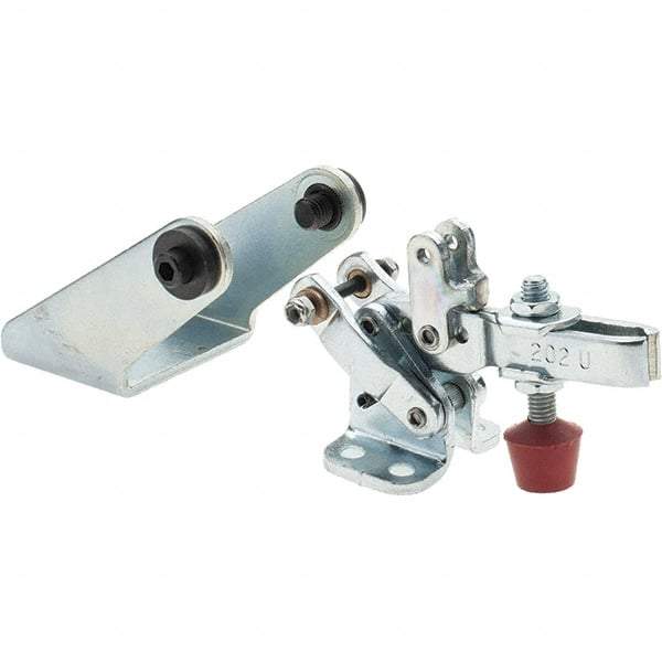 De-Sta-Co - 200 Lb Inner Hold Capacity, Horiz Mount, Air Power Hold-Down Toggle Clamp - 1/8 NPT Port, 34 Max psi, 102° Bar Opening, 26.92mm Height Under Bar - USA Tool & Supply