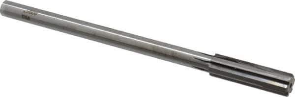 Made in USA - 0.58" Carbide-Tipped 6 Flute Chucking Reamer - Straight Flute, 7/16" Straight Shank, 2" Flute Length, 8" OAL - USA Tool & Supply