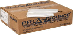 PRO-SOURCE - 0.2 mil Thick, Household/Office Trash Bags - 24" Wide x 23" High, Clear - USA Tool & Supply