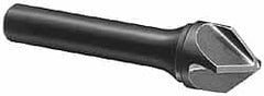 Hertel - 1/4" Head Diam, 1/4" Shank Diam, 4 Flute 120° Solid Carbide Countersink - USA Tool & Supply
