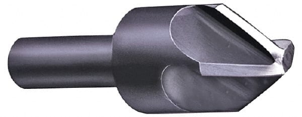 Hertel - 5/16" Head Diam, 1/4" Shank Diam, 4 Flute 60° High Speed Steel Countersink - USA Tool & Supply