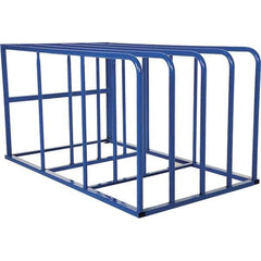 Vestil - 4 Bay, 7,700 Lb Capacity, Blue Standard Sheet Rack - 50" Wide x 44" High x 84" Deep - USA Tool & Supply
