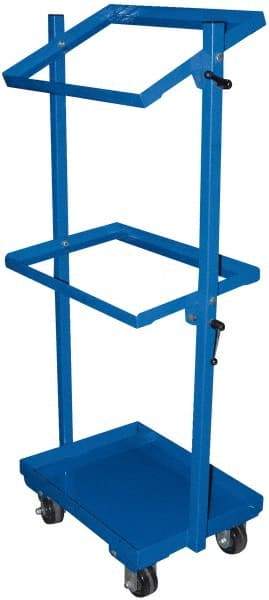 Vestil - 300 Lb Capacity, 19-1/4" Wide x 18-1/4" Long x 60" High Multi-Level Cart - 3 Shelf, Steel, Swivel Casters - USA Tool & Supply