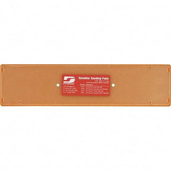 Dynabrade - 11 x 2-3/4" Rectangular Hook Face Backing Pad - File Board Sander Compatible, Screw Attachment, Nonvacuum Pad, 3/8" Thick, Medium Density, Short Nap - USA Tool & Supply
