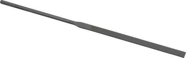 Nicholson - 5-1/2" Needle Precision Swiss Pattern Equalling File - Round Handle - USA Tool & Supply