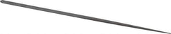 Nicholson - 5-1/2" Needle Precision Swiss Pattern Round File - Round Handle - USA Tool & Supply