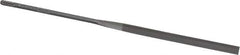 Nicholson - 5-1/2" Needle Precision Swiss Pattern Slitting File - Round Handle - USA Tool & Supply