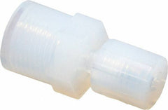 Parker - 1/8" Tube OD, PFA PTFE Plastic Compression Tube Female Straight Adapter - 1/4 NPT Pipe, 300°F Max, Plastic Grip - USA Tool & Supply