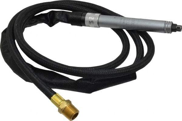 Dotco - 1/8" Collet, Straight Handle, Air Straight Die Grinder - 60,000 RPM, Rear Exhaust, 0.9 CFM, 0.1 hp, 90 psi, 1/8" Inlet - USA Tool & Supply