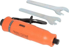 Dotco - 1/4" Collet, Straight Handle, Air Straight Die Grinder - 30,000 RPM, Front Exhaust, 16 CFM, 0.3 hp, 90 psi, 1/4" Inlet - USA Tool & Supply