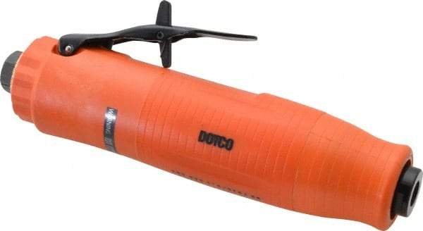 Dotco - 1/4" Collet, Straight Handle, Air Straight Die Grinder - 23,000 RPM, Rear Exhaust, 38 CFM, 0.9 hp, 90 psi, 1/4" Inlet - USA Tool & Supply