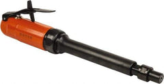 Dotco - 1/4" Collet, Straight Handle, Air Extended Length Die Grinder - 28,000 RPM, Front Exhaust, 16 CFM, 0.3 hp, 90 psi, 1/4" Inlet - USA Tool & Supply