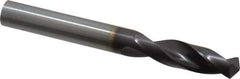 Guhring - 23/64" 130° Parabolic Flute Powdered Metal Screw Machine Drill Bit - FIREX Finish, Right Hand Cut, 1.575" Flute Length, 3.307" OAL, Cone Relief Point, Straight Shank - USA Tool & Supply