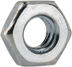 Value Collection - M3x0.50 Steel Right Hand Hex Jam Nut - 5.5mm Across Flats, 1.8mm High, Zinc-Plated Finish - USA Tool & Supply