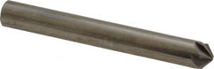 Made in USA - 1/4" Head Diam, 1/4" Shank Diam, 6 Flute 100° Solid Carbide Countersink - USA Tool & Supply