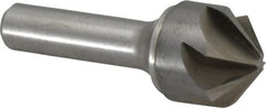 Made in USA - 1" Head Diam, 1/2" Shank Diam, 6 Flute 100° Solid Carbide Countersink - USA Tool & Supply