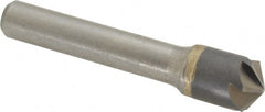 Made in USA - 1/2" Head Diam, 3/8" Shank Diam, 6 Flute 120° Solid Carbide Countersink - USA Tool & Supply