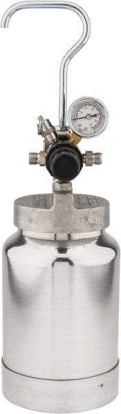 Binks - Paint Sprayer Cup - 2 Quart Steadi-Grip Pressure Cup, Compatible with Pressure Sprayer - USA Tool & Supply