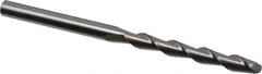 Accupro - 3/8" Diam, 3" LOC, 2 Flute Solid Carbide Ball End Mill - Uncoated, Single End, 6" OAL, 3/8" Shank Diam, Spiral Flute - USA Tool & Supply