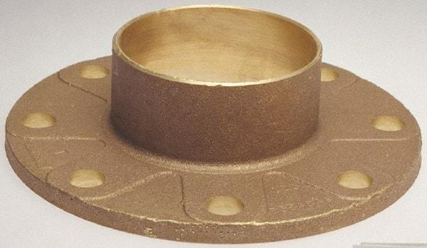 NIBCO - 6" Pipe, 11" OD, Cast Copper Companion Pipe Flange - 125 psi, C End Connection, 9-1/2" Across Bolt Hole Centers - USA Tool & Supply
