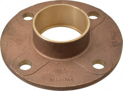 NIBCO - 3" Pipe, 7-1/2" OD, Cast Copper Companion Pipe Flange - 125 psi, C End Connection, 6" Across Bolt Hole Centers - USA Tool & Supply