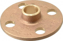 NIBCO - 3/4" Pipe, 3-7/8" OD, Cast Copper Companion Pipe Flange - 125 psi, C End Connection, 2-3/4" Across Bolt Hole Centers - USA Tool & Supply