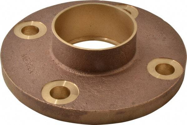 NIBCO - 3" Pipe, 7-1/2" OD, Cast Copper Companion Pipe Flange - 150 psi, C End Connection, 6" Across Bolt Hole Centers - USA Tool & Supply
