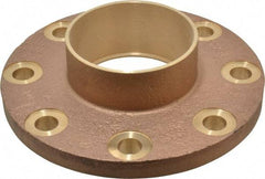 NIBCO - 4" Pipe, 9" OD, Cast Copper Companion Pipe Flange - 150 psi, C End Connection, 7-1/2" Across Bolt Hole Centers - USA Tool & Supply