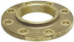 NIBCO - 2" Pipe, 6" OD, Cast Copper Threaded Companion Pipe Flange - 150 psi, F End Connection, 4-3/4" Across Bolt Hole Centers - USA Tool & Supply
