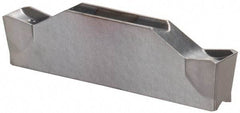 Ingersoll Cutting Tools - TDC C TT8020 Grade, 0.1181" Cutting Width, Carbide Cutoff Insert - 0° Neutral Lead Angle, 0.0079" Cnr Rad, Double End - USA Tool & Supply