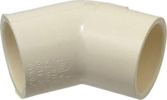 NIBCO - 1-1/4" CPVC Plastic Pipe 45° Elbow - Slip x Slip End Connections - USA Tool & Supply