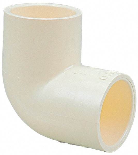 NIBCO - 1-1/2" CPVC Plastic Pipe 90° Elbow - Slip x Slip End Connections - USA Tool & Supply