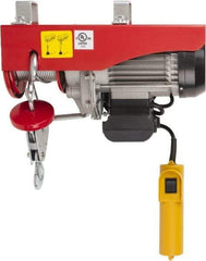 Value Collection - 440/880 Lb Capacity, 33/16 FPM Lift Speed, 110 Volt, Mini Electric Hoist - 38' Max Lift - USA Tool & Supply