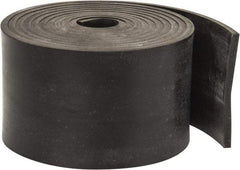 Made in USA - 1/8" Thick x 2" Wide x 60" Long, Plain Backed Neoprene Rubber Strip - Stock Length, 60 Shore A Durometer, 2,500 psi Tensile Strength, -40 to 225°F, Black - USA Tool & Supply