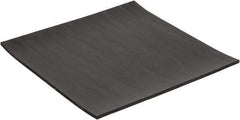 Made in USA - 12" Long, 12" Wide, 1/4" Thick, Neoprene Rubber Foam Sheet - 50 to 60 Durometer, Black, -40 to 225°F, 2,500 psi Tensile Strength, Plain Backing, Stock Length - USA Tool & Supply