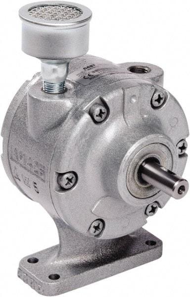 Gast - 1.7 hp Reversible Foot Air Actuated Motor - 0:00 Gear Ratio, 3,000 Max RPM, 1.12" Shaft Length, 1/2" Shaft Diam - USA Tool & Supply