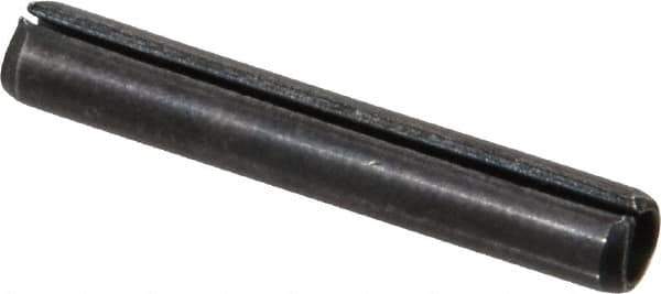 Value Collection - 5/32" Diam x 1" Long Slotted Spring Pin - Grade 1070-1090 Alloy Steel, Black Oxide Finish - USA Tool & Supply