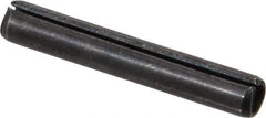 Value Collection - 5/32" Diam x 1" Long Slotted Spring Pin - Grade 1070-1090 Alloy Steel, Black Oxide Finish - USA Tool & Supply