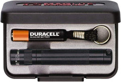 Mag-Lite - Clear LED Bulb, 47 Lumens, Mini Flashlight - Black Aluminum Body, 1 AAA Alkaline Battery Included - USA Tool & Supply