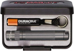 Mag-Lite - Clear LED Bulb, 47 Lumens, Mini Flashlight - Gray Aluminum Body, 1 AAA Alkaline Battery Included - USA Tool & Supply